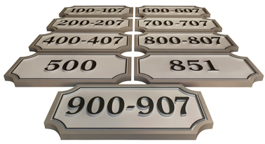 house number plaques