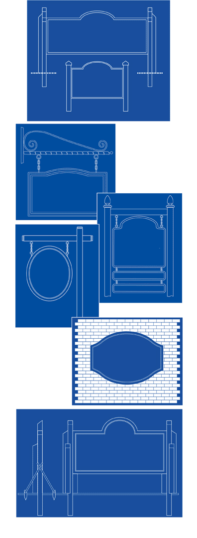 custom outdoor wood signs by strata chicago signage